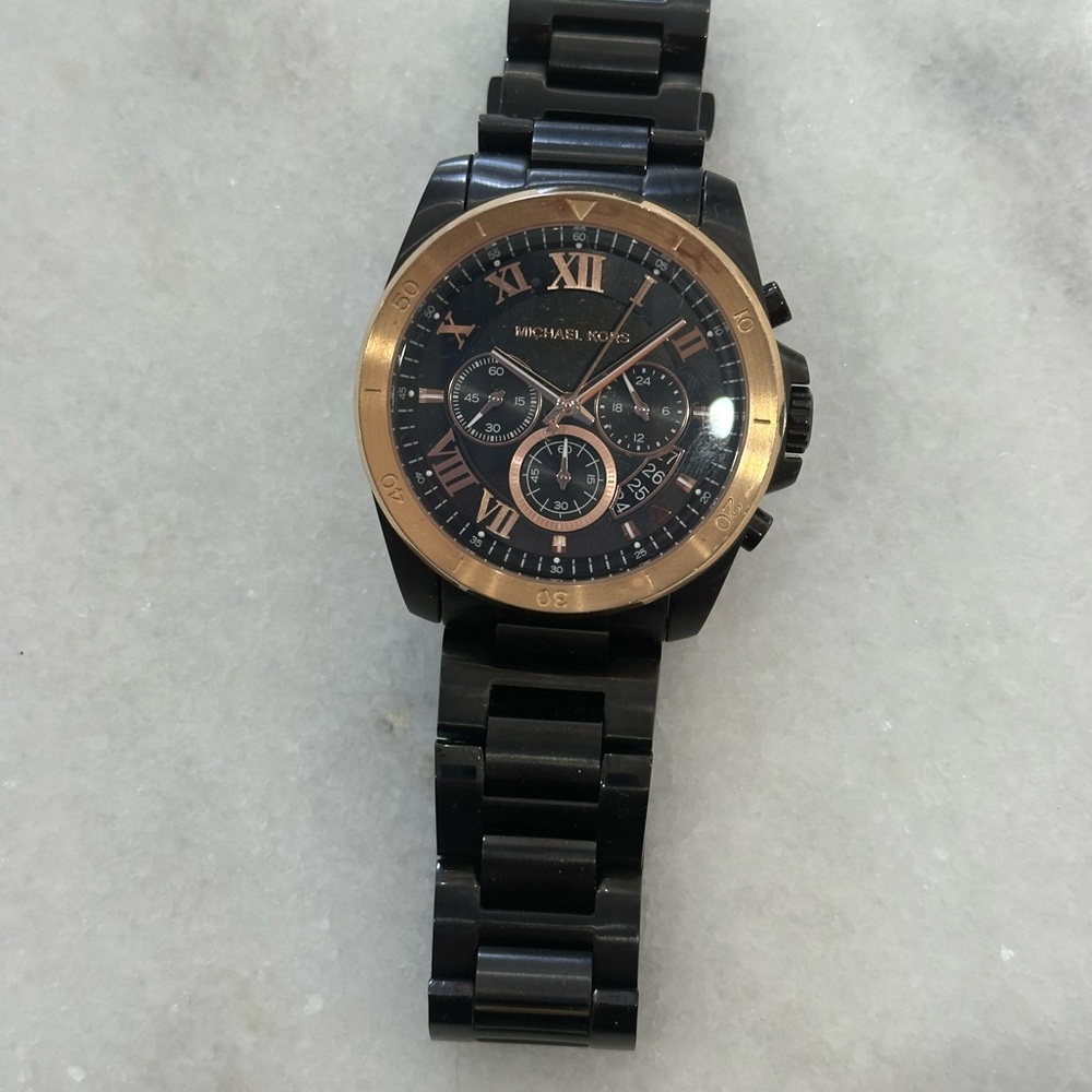 Michael Kors Black and Gold Men’s Watch